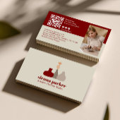 BOHO  HANDMADE POTTERY CERAMIC QR CODE PHOTO 名刺