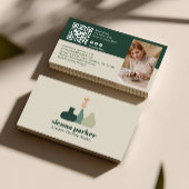 BOHO  HANDMADE POTTERY CERAMIC QR CODE PHOTO 名刺