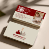 BOHO  HANDMADE POTTERY CERAMIC QR CODE PHOTO 名刺