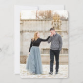 Boho Handwritten Photo Save the Date Card 招待状 (裏面)