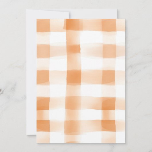 Boho He or She Pumpkin Gender秋秋 招待状 (裏面)