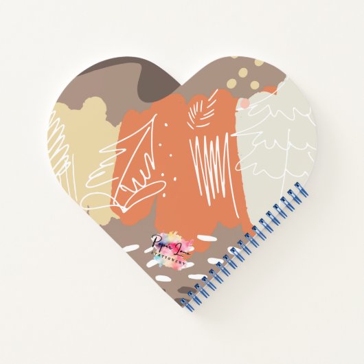 Boho Heart ノートブック (裏面)