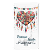 Boho Heart Piniata Address ラベル (正面)