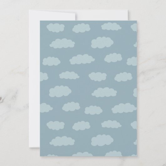  Boho Here Comes the Son Baby Shower 招待状 (裏面)