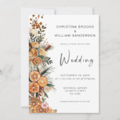 Boho Holiday Photo 結婚's 招待状 (正面)