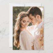 Boho Holiday Photo 結婚's 招待状 (裏面)