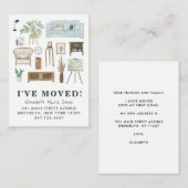 Boho Homeを移動した予算に関する発表 ノートカード (正面/裏面)