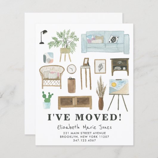 Boho Home予算の移行発表を移動 (正面/裏面)