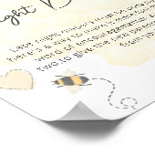 Boho Honey赤ちゃんシャワー深夜おむつ ポスター (角)