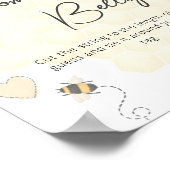 Boho Honey Baby Shower How Big Is Mommy's Belly ポスター (角)