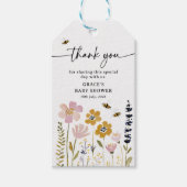 Boho Honey Bee Baby Shower ギフトタグ (正面)