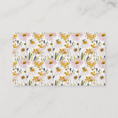 Boho HoneyBee Diaper Raffle Baby Shower エンクロージャーカード (裏面)