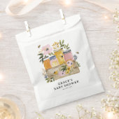 Boho HoneyBee & Wildflower Baby Shower フェイバーバッグ (クリップ留めされた状態)