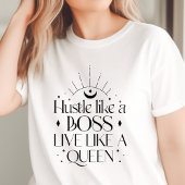 Boho Hustle Like a Boss Live Like a Queen トライブレンドTシャツ