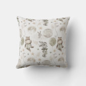 Boho in Nudials:ベビーヒッポス&バニー子供部屋 クッション (裏面)