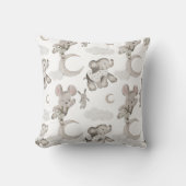 Boho in Nutals:ベビー象子供部屋枕 クッション (正面)