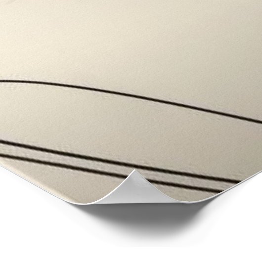 Boho Inclusive Woman Silhouette with Sunset Circle ポスター (角)