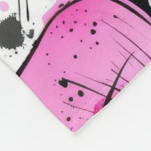 Boho Inky花びらパターン フリースブランケット (角)