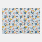 Boho Inspired Flower Pattern Kitchen Towel キッチンタオル (横)