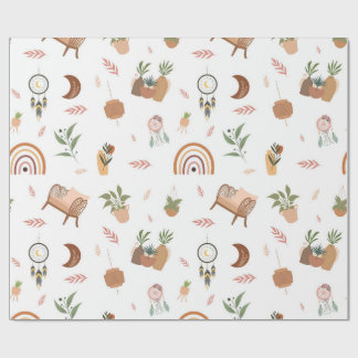 boho-inspired wrapping paper ラッピングペーパー