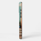 Boho iPhone 16 Pro Max Case | Moroccan Teal Stairc iPhoneケース (左側面)