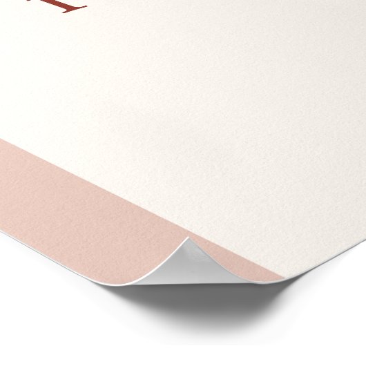 Boho Is Not She Onederful 1th Birthday Arch Welcom ポスター (角)