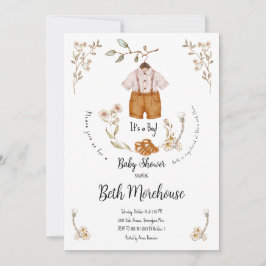 Boho It's a Boy Baby Shower招待状 招待状