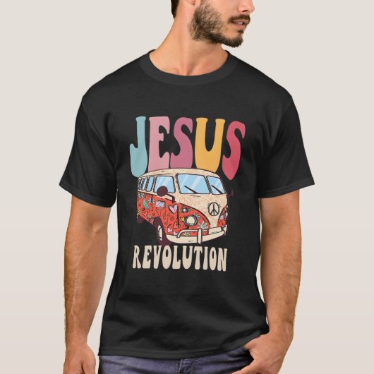 Boho Jesus-革命キリスト教信仰がイエスを基に Tシャツ (正面)