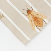 Boho Käfer, Motten, Schmetterlinge フリースブランケット (角)