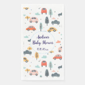 Boho Kids車、木と雲のパターン赤ちゃんシャワー (正面)