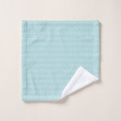 Boho Kids Towels Light Blue Swirls Birthday Accent バスタオルセット (ウォッシュタオル)