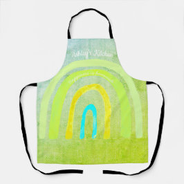 Boho Kitchen Rainbow 'Happiness is Homemade' エプロン
