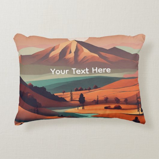 Boho landscape  アクセントクッション (正面)