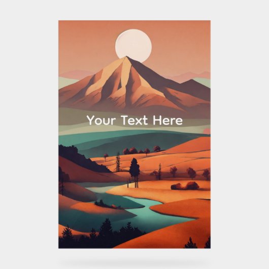 Boho landscape  アクリルサイン (正面)