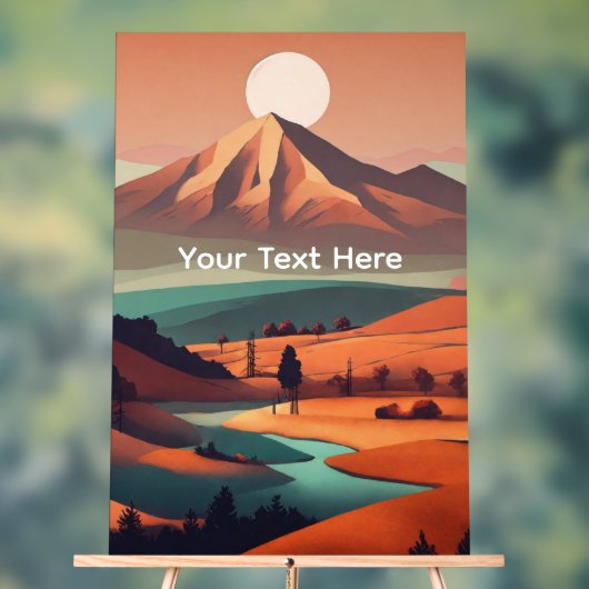 Boho landscape  アクリルサイン (ニュートラル)