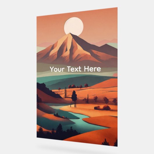 Boho landscape  アクリルサイン (傾斜)