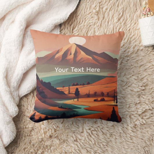 Boho landscape  クッション (ブランケット)