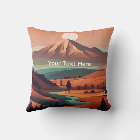 Boho landscape  クッション (裏面)