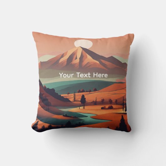 Boho landscape  クッション (正面)