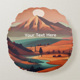 Boho landscape  ラウンドクッション