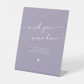 Boho Lavender Purple Memorial Wish You Here 台座サイン (正面)