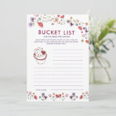 Boho Lavender Wildflower Bridal Shower Bucket List (スタンド正面)