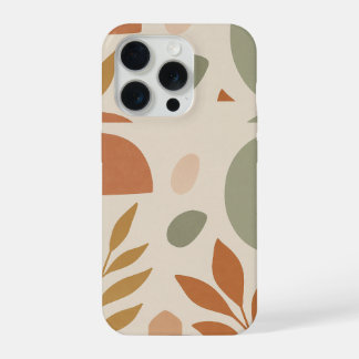 Boho Leaves Phone Case | Modern Botanical iPhone 15 Proケース