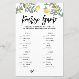 Boho Lemonあなたの財布のブライダルシャワーゲーム