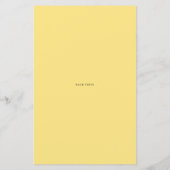 Boho Lemon Baby Shower Well Wishes forベビー (裏面)