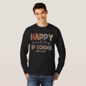 Boho Leopard Para Life幸せな学校の初日 Tシャツ (正面フル)