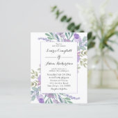 Boho Lilac Watercolor Floral BUDGET Wedding  (スタンド正面)