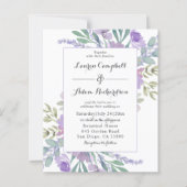 Boho Lilac Watercolor Floral BUDGET Wedding  (正面)