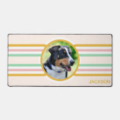 Boho Line Art Dog写真 デスクマット (正面)