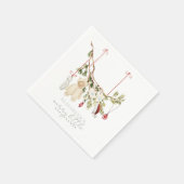 Boho Little メリー Baby Clothes洗濯物ベビーシャワー スタンダードカクテルナプキン (角)